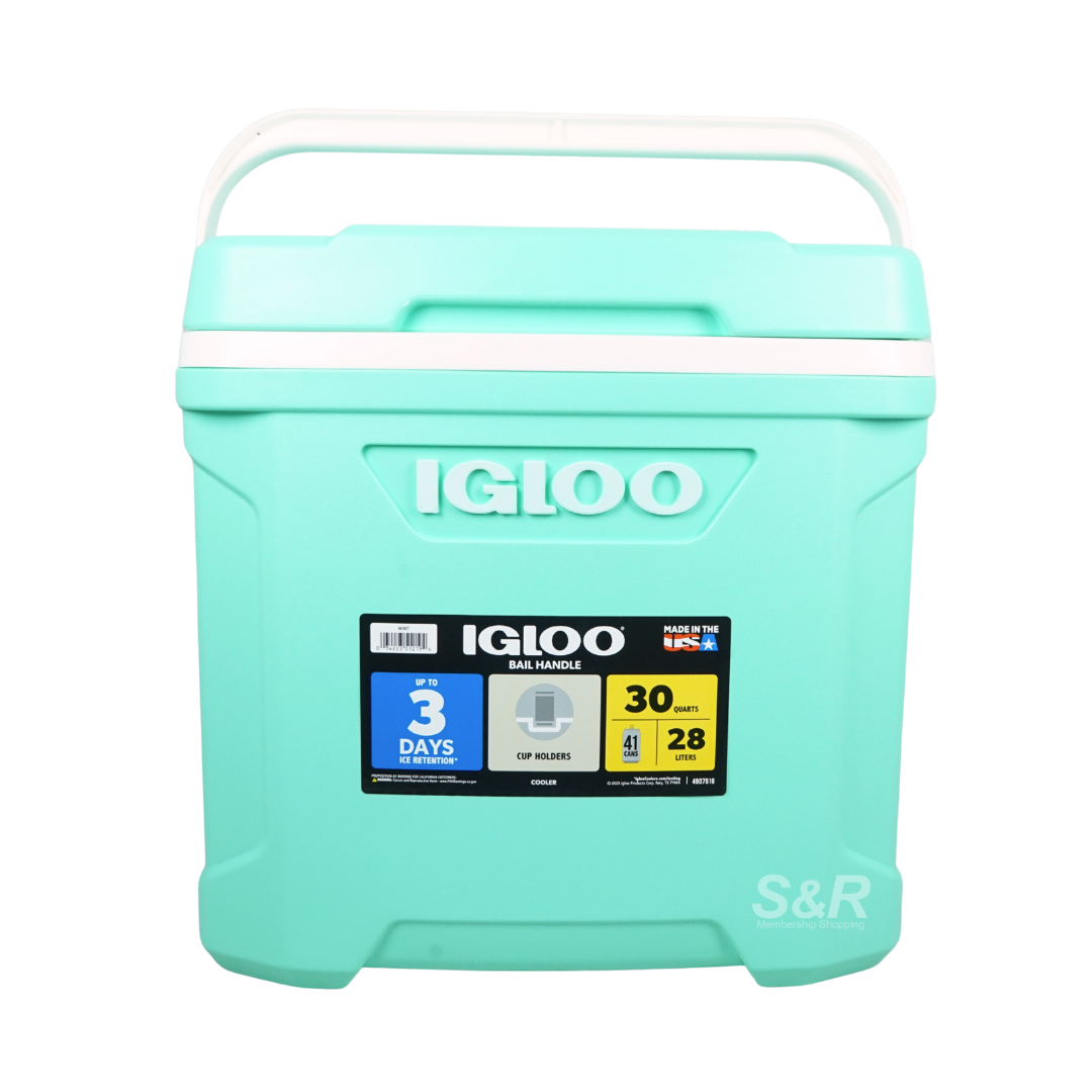 Igloo 30-Quart Mint Green Cooler